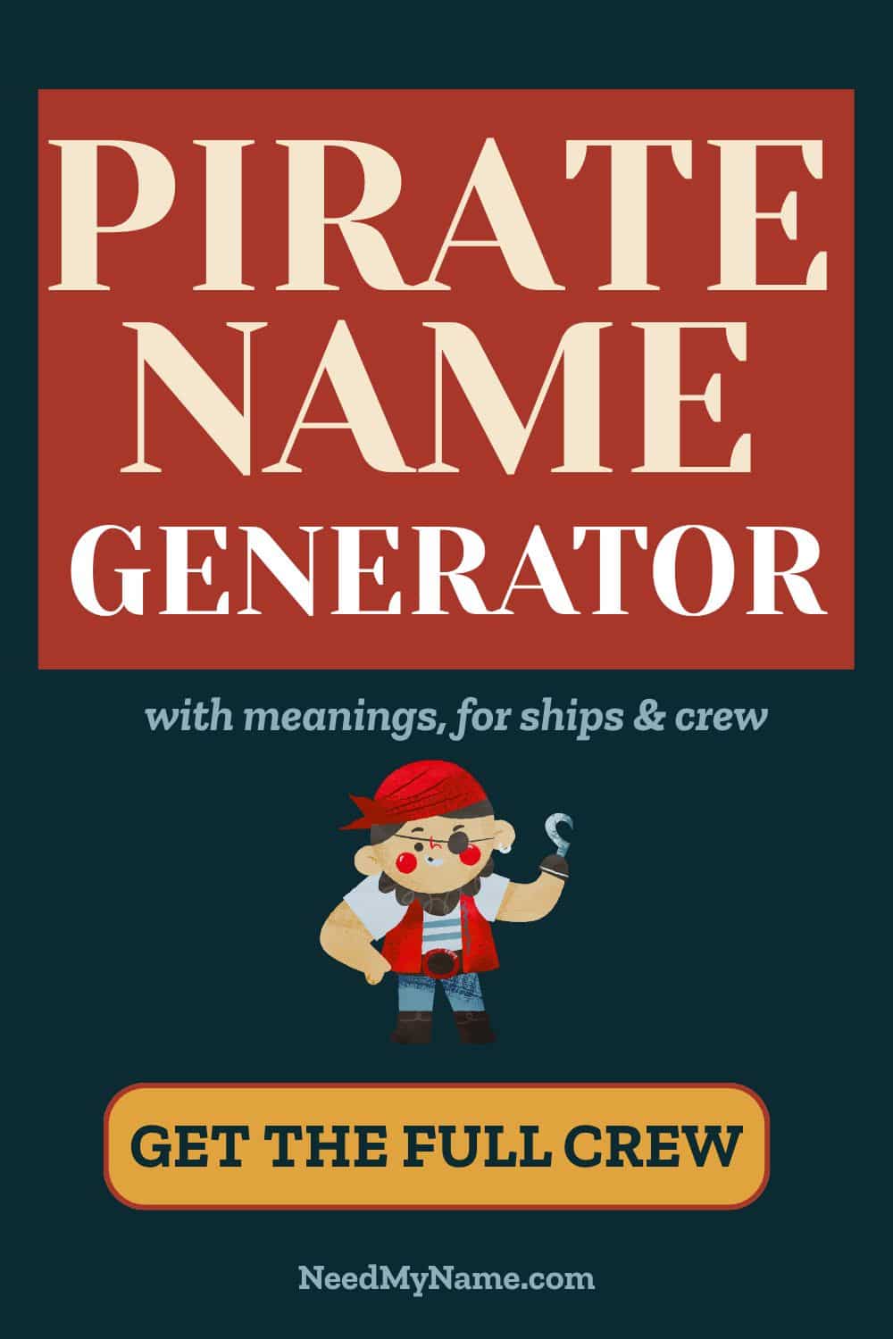 Funny Pirate Name Generator (Ship, Crew, Kids, Adults)